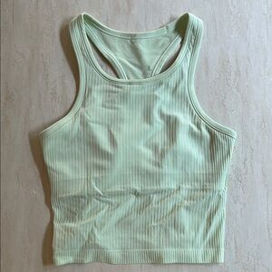 Lululemon Mint Green Ebb to Street Crop Tank